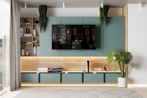 Green TV Wall 