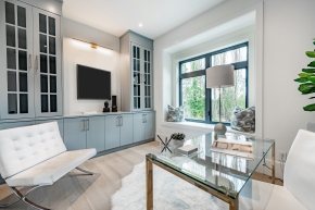 Elegant Family Room Cabinetry 